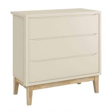 Cômoda Gaveteiro Classic New Areia Fosco Com Natural - Reller