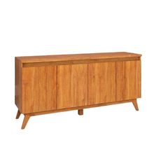 Buffet Aparador Sala De Jantar Estar 4 Portas Flip