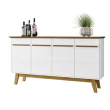 Aparador Buffet Opala Cinamomo Com Branco - Bechara