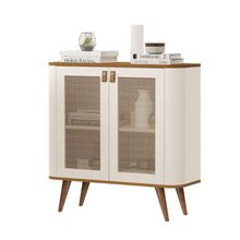 Buffet Aparador Jb Jutai New Luxo Off White Com Nature - Moveis Jb
