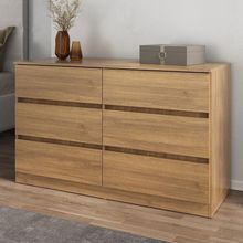 Cômoda Com 6 Gavetas 120cm Multimóveis Mp4396 Madeirado