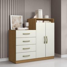 Cômoda Quarto 2 Portas Sapateira 120cm Elára A09 - D'rossi Atacama E White