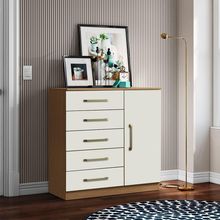 Cômoda Quarto 1 Porta Sapateira 91cm Lanaluna A09 - D'rossi Atacama E Off White