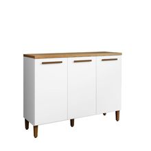 Balcão Vega Arte Móveis 03 Portas Branco