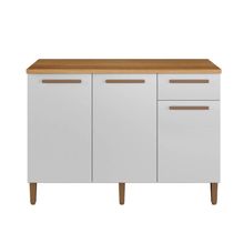 Balcão Titanium 3 Portas Arte Móveis Branco