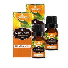Óleo Essencial De Laranja Doce 2 Frascos de 10ml Puro Chamed