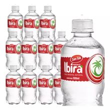 ÁGUA MINERAL IBIRA COM GÁS 300ML PACK C/12UNID