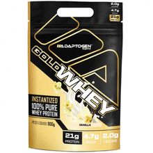 Suplemento 100% Pure Whey Protein Gold Whey 900g Adaptogen - Baunilha