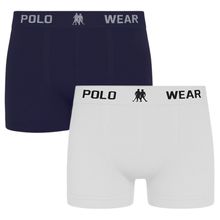 Kit 2 Cuecas Boxer Polo Wear Masculina