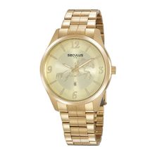 Relógio Seculus Masculino Dourado 20962GPSVDA1