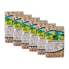 Kit 6X: Amendoim Torrado sem Sal Orgânico Coopernatural 250g