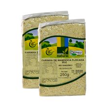 Kit 2X: Farinha de Mandioca Flocada (Biju) Orgânica 250g