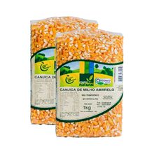 Kit 2X: Canjica de Milho Amarelo Orgânico Coopernatural 1kg