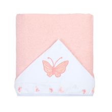 Toalhão De Banho Bebê Borboleta Felpudo Forrado C/ Capuz
