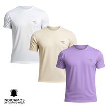Kit 3 Camisetas Diadora Small Logo Masculina