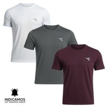 Kit 3 Camisetas Diadora Small Logo Masculina