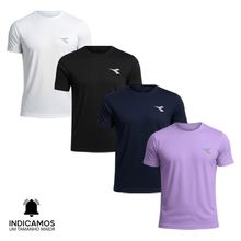 Kit 4 Camisetas Diadora Small Logo Masculina