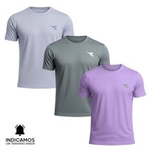 Kit 3 Camisetas Diadora Small Logo Masculina