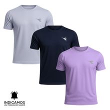 Kit 3 Camisetas Diadora Small Logo Masculina