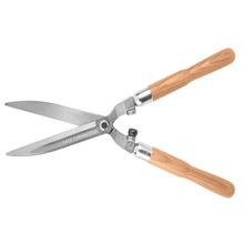 Tesoura Cerca-Viva Forjada Tramontina Lâminas Lisas Metálicas Cabo Madeira Tramontina