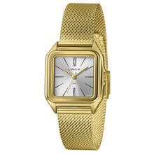 Relógio Lince Feminino Ref: Lqgm057l30 S3kx Retangular Mesh Dourado