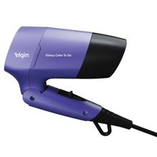 Secador de Cabelo Elgin Glossy Color To Go 2 Vel. Até 1200W Lilás Biv Manual