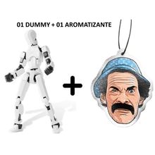 Aromatizante + Dummy Boneco 100% Articulado  Figura de Ação Brinquedo Manequim Presente Infantil 14cm DESMONTADO