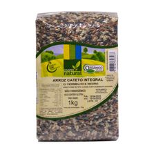 Arroz Cateto Integral Com Vermelho e Negro Orgânico Coopernatural 1kg