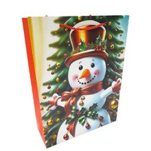 Sacola de Presente Natalina 32 x 16 x 12 cm  Mod 6 - Quanhe