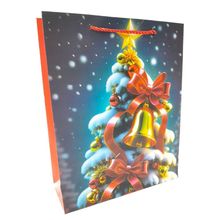 Sacola de Presente Natalina 32 x 16 x 12 cm  Mod 5 - Quanhe