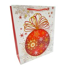 Sacola de Presente Natalina 32 x 16 x 12 cm  Mod 10 - Quanhe