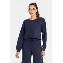 Cropped Moletom Manga Longa Evy Feminino