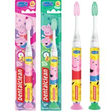 ESCOVA DE DENTE INFANTIL PEPPA PIG TIMER LIGHT - DENTALCLEAN