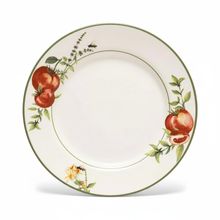 Prato Raso Cerâmica Copa&Cia Aquarelle Pomodoro e Basilico 29cm Design Italiano Gourmet