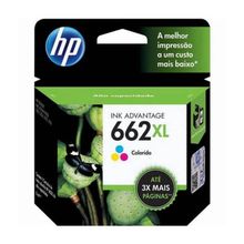 Cartucho Original Hp 662 XL Colorido 8 ML - CZ106AB