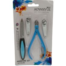 Kit Beleza Manicure 4 Peças 2447386 Azul - Quanhe