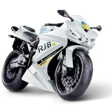 Moto de Brinquedo RM Racing Motocycle 0910 Branco - Roma
