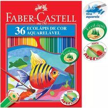 Lápis Cor 36 Cores Aquarela 120236G - Faber Castell