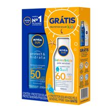Kit Protetor Solar Nivea Sun Adulto Fps50 200ml + Protetor Solar kids Fps60 100ml