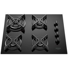 Cooktop a Gás 4 Bocas Dako Supreme com Queimador Tripla Chama Preto – Bivolt