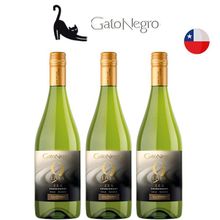 Kit Vinhos Chilenos Gato Negro 9 Lives Chardonnay - 3 garrafas