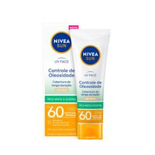 Protetor Solar Facial Nivea Sun UV Face Controle de Oleosidade Cor Clara FPS 60 - 50ml