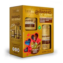 Kit Forever Liss Professional Banho de Verniz Shampoo 300ml + Máscara 250g