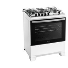 Fogão 5 Bocas Dako Supreme com Mesa em Inox e Acendimento Automático Branco – Bivolt