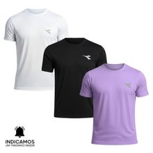 Kit 3 Camisetas Diadora Small Logo Masculina