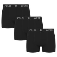 Kit 3 Cuecas Boxer Polo Wear Masculina