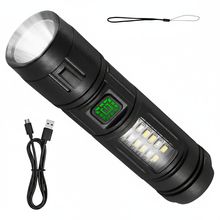 Lanterna com Luz Lateral Recarregável