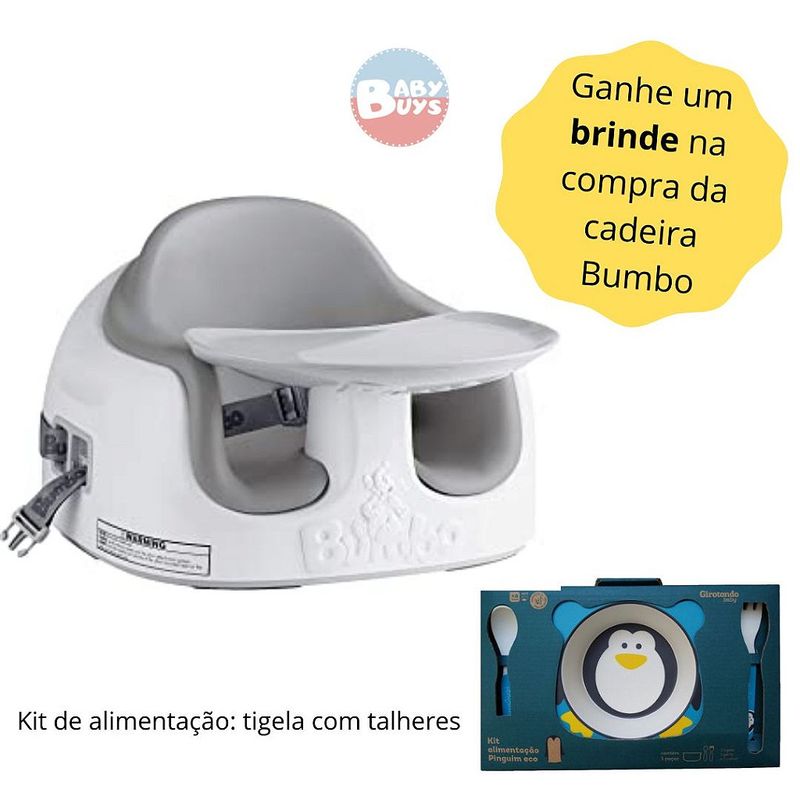 Cadeira Alimentação Bebe Multi Assento Bumbo 3 Em 1 + Brinde