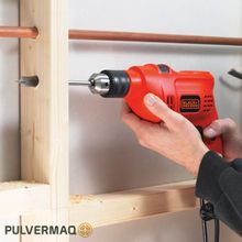 Furadeira de Impacto TM500 10mm com Acessórios Potência de 560W 220V Original Black Decker