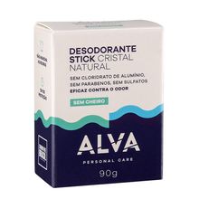 Alva Cristal Stick Stone Refil Vegano - Desodorante 90g